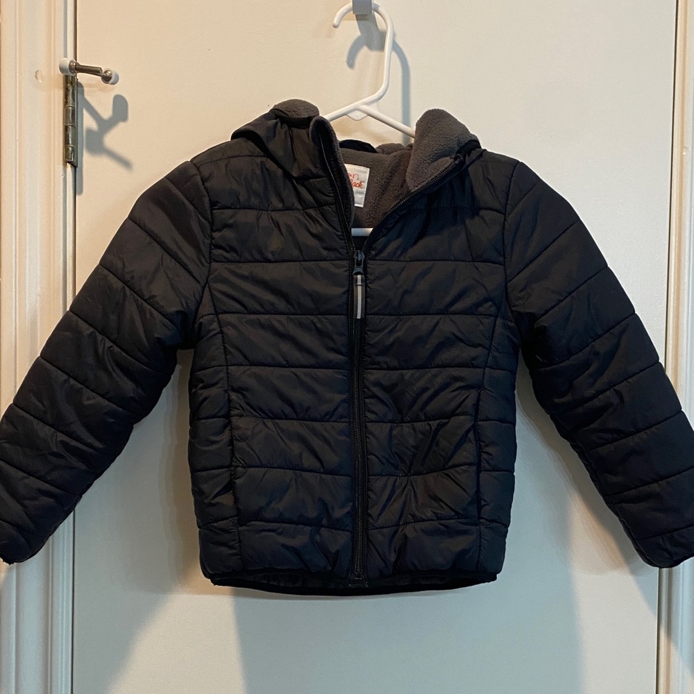 Cat & Jack Black Puffer Jacket for Kids size XS